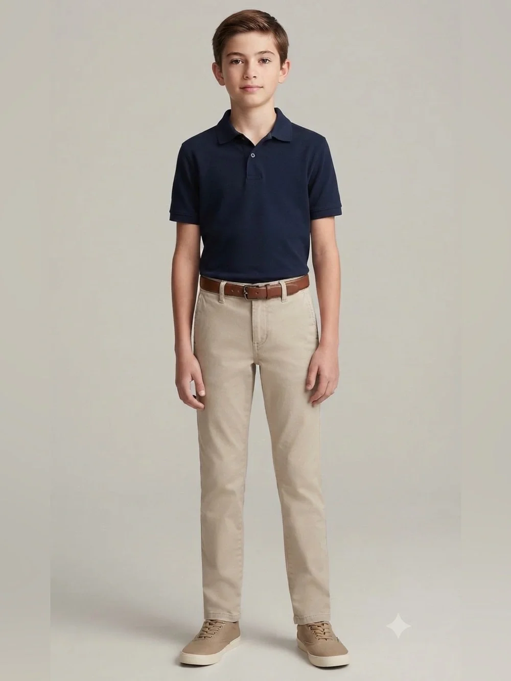 Vineyard Vines Boys Straight Chino Pants in Khaki
